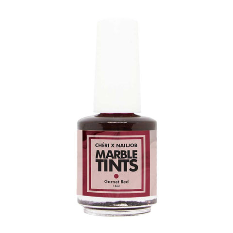 CHERI x NAILJOB Marble Tints - Garnet Red